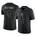 Crovyle C.Browns #4 Deshaun Watson Player Black Reflective Home Game Stitched Jerseys