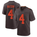 Crovyle C.Browns #4 Deshaun Watson Player Brown Alternate Home Game Stitched Jerseys