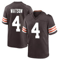 Crovyle C.Browns #4 Deshaun Watson Player Brown Home Game Stitched Jerseys