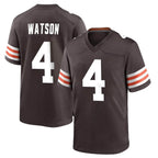 Crovyle C.Browns #4 Deshaun Watson Player Brown Home Game Stitched Jerseys