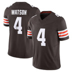 Crovyle C.Browns #4 Deshaun Watson Player Brown Vapor F.U.S.E. Limited Home Game Stitched Jerseys