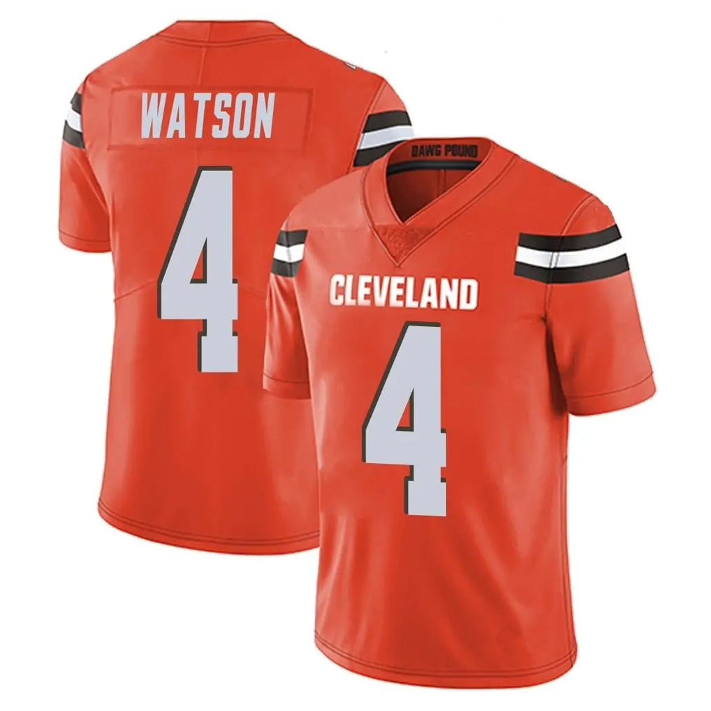 Crovyle C.Browns #4 Deshaun Watson Player Orange Alternate Vapor Untouchable Limited Home Game Stitched Jerseys