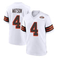 Crovyle C.Browns #4 Deshaun Watson Player White Alternate Home Game Stitched Jerseys