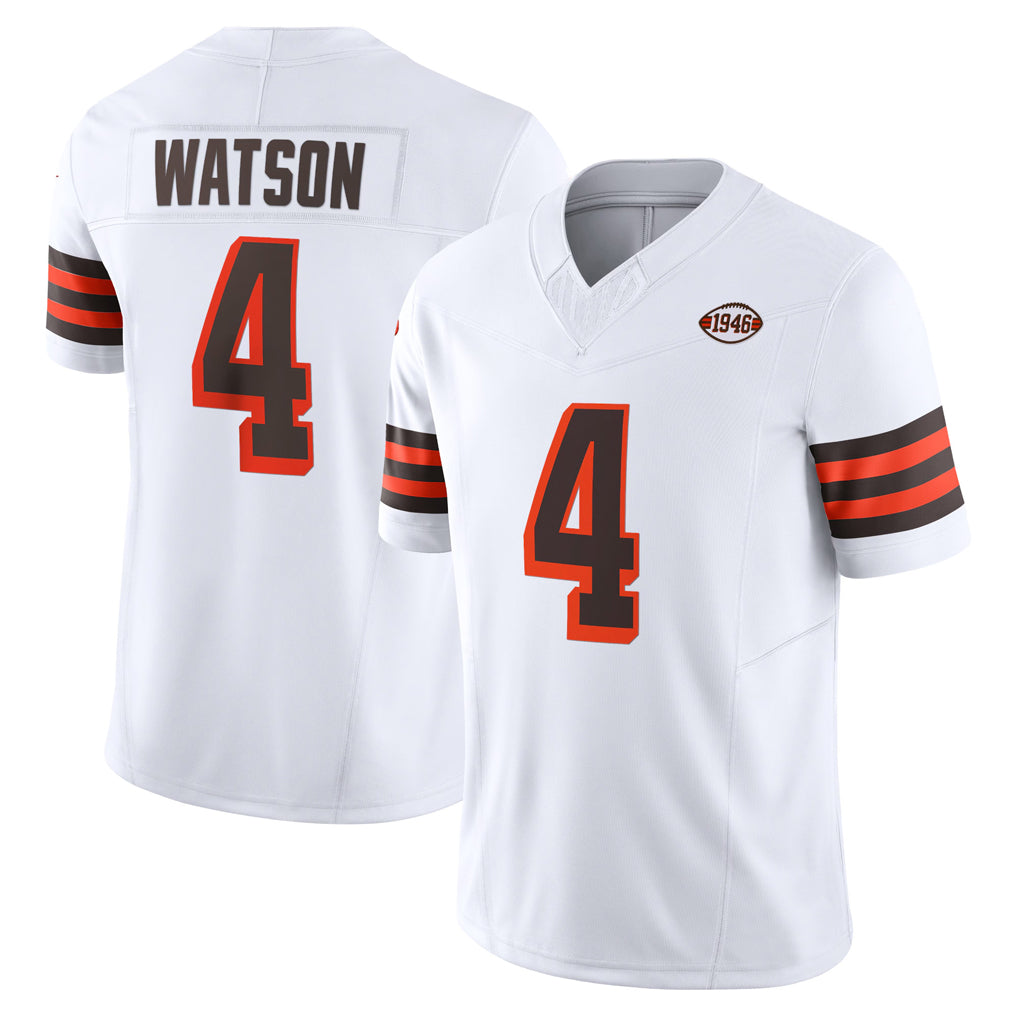 Crovyle C.Browns #4 Deshaun Watson Player White Limited Vapor F.U.S.E. Alternate Game Stitched Jerseys