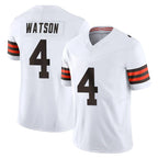 Crovyle C.Browns #4 Deshaun Watson Player White Vapor F.U.S.E. Limited Home Game Stitched Jerseys