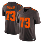 Crovyle C.Browns #73 Joe Thomas Player Brown Limited Vapor F.U.S.E. Alternate Game Stitched Jerseys