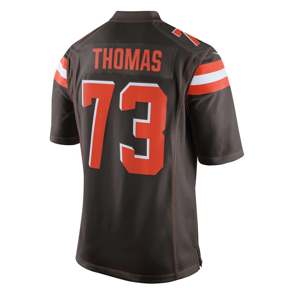 Crovyle C.Browns #73 Joe Thomas Player Brown Vapor Limited Home Game Stitched Jerseys