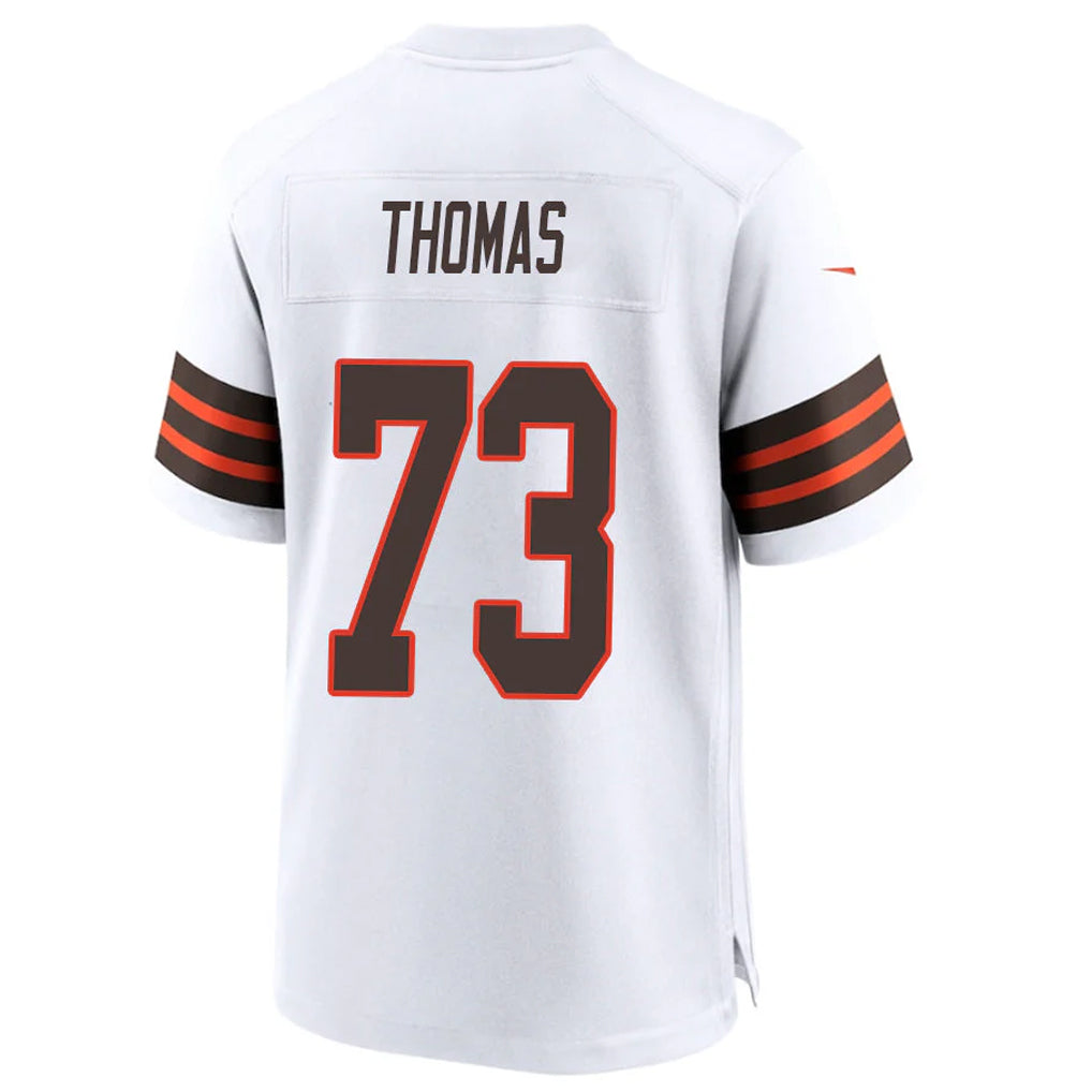 Crovyle C.Browns #73 Joe Thomas Player White Alternate Home Game Stitched Jerseys
