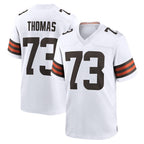 Crovyle C.Browns #73 Joe Thomas Player White Home Game Stitched Jerseys