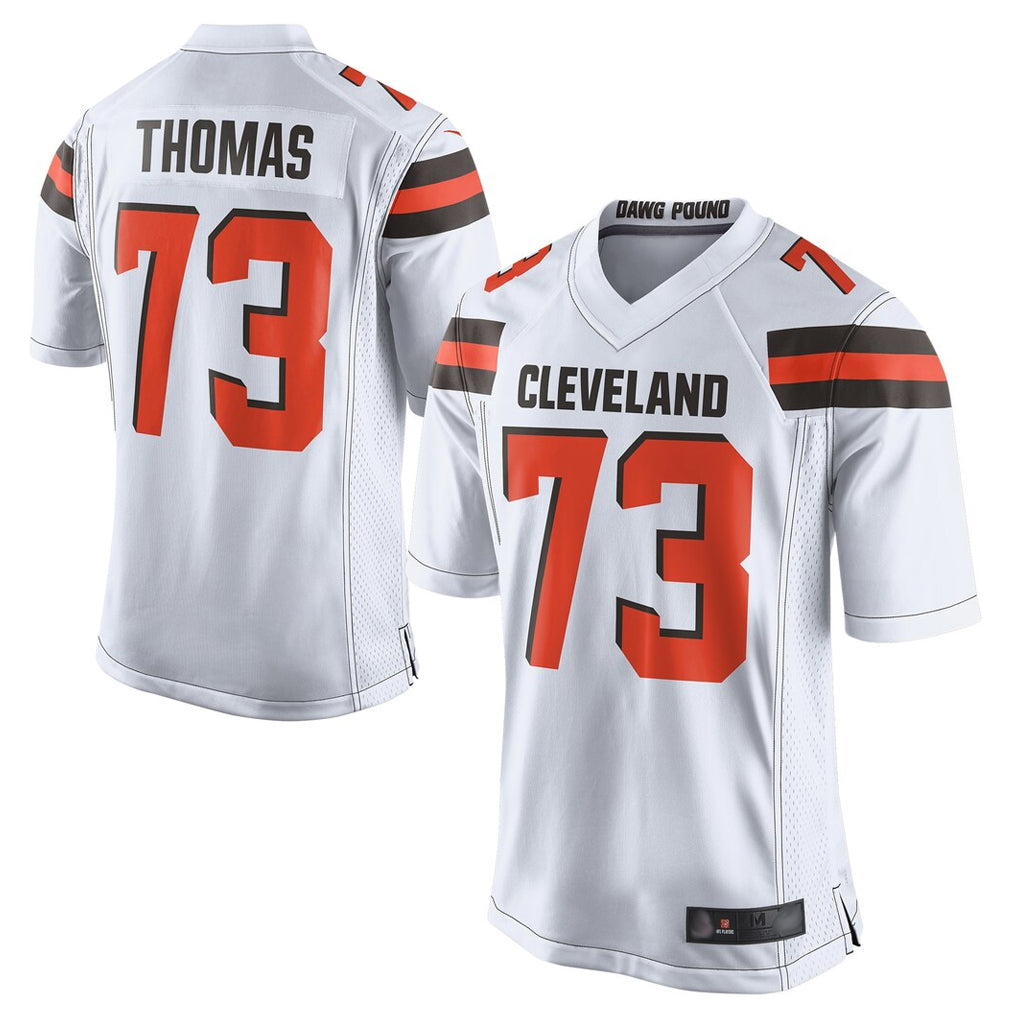 Crovyle C.Browns #73 Joe Thomas Player White Limited Home Game Stitched Jerseys