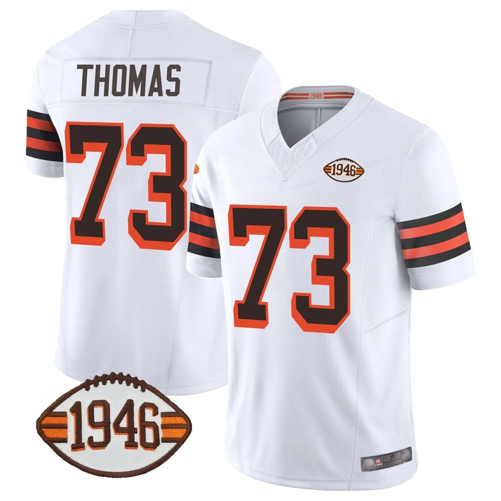 Crovyle C.Browns #73 Joe Thomas Player White Limited Vapor F.U.S.E. Alternate Game Stitched Jerseys