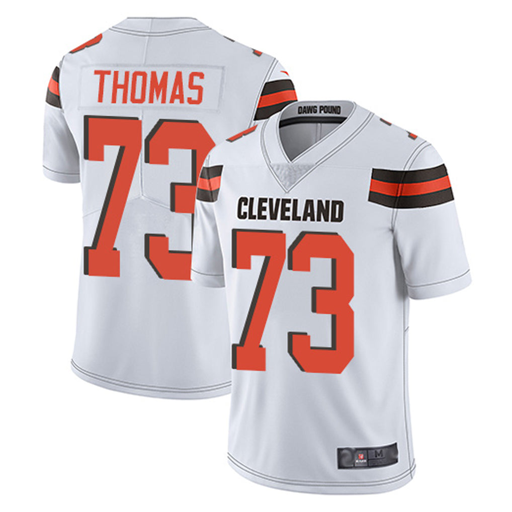 Crovyle C.Browns #73 Joe Thomas Player White Vapor Limited Home Game Stitched Jerseys