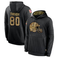 Crovyle C.Browns #80 Jamari Thrash Player Black Salute to Service Pullover Hoodies Limited Stitched Jerseys