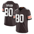 Crovyle C.Browns #80 Jamari Thrash Player Brown Color Vapor Untouchable Limited Home Game Stitched Jerseys