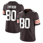 Crovyle C.Browns #80 Jamari Thrash Player Brown Color Vapor Untouchable Limited Home Game Stitched Jerseys