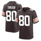 Crovyle C.Browns #80 Jamari Thrash Player Brown Home Game Stitched Jerseys