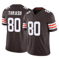 Crovyle C.Browns #80 Jamari Thrash Player Brown Vapor F.U.S.E. Limited Home Game Stitched Jerseys