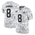 Crovyle C.Browns #8 Dillon Gabriel Player Arctic Camo Salute to Service Limited Home Game Stitched Jerseys