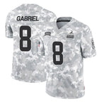 Crovyle C.Browns #8 Dillon Gabriel Player Arctic Camo Salute to Service Limited Home Game Stitched Jerseys