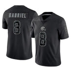Crovyle C.Browns #8 Dillon Gabriel Player Black Reflective Home Game Stitched Jerseys