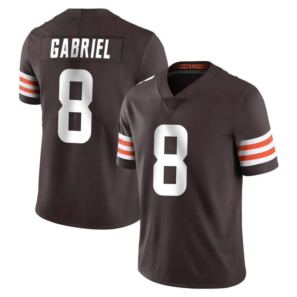 Crovyle C.Browns #8 Dillon Gabriel Player Brown Color Vapor Untouchable Limited Home Game Stitched Jerseys