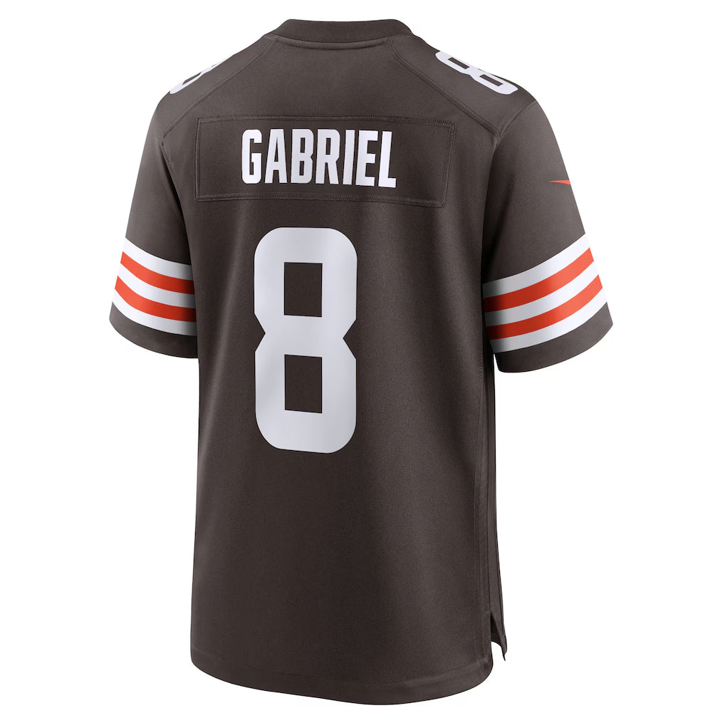 Crovyle C.Browns #8 Dillon Gabriel Player Brown Home Game Stitched Jerseys