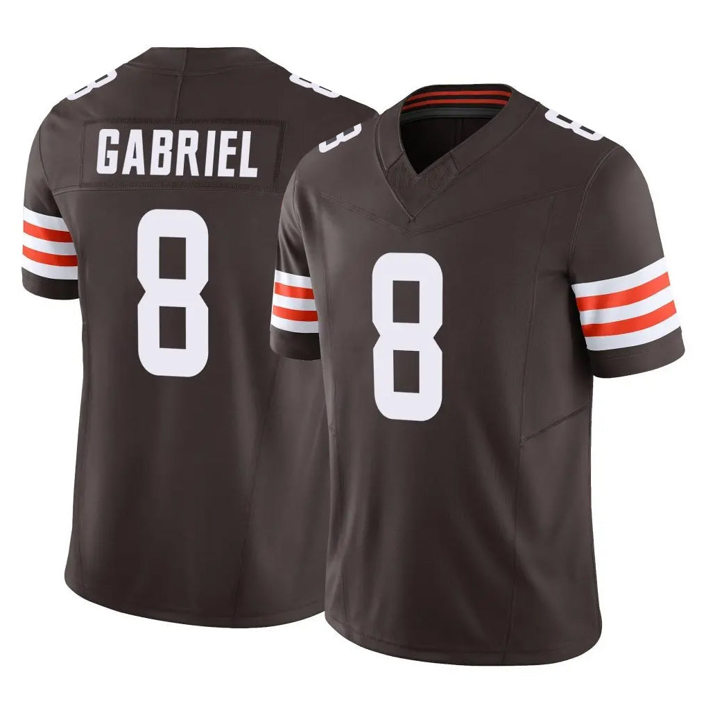 Crovyle C.Browns #8 Dillon Gabriel Player Brown Vapor F.U.S.E. Limited Home Game Stitched Jerseys