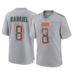 Crovyle C.Browns #8 Dillon Gabriel Player Gray Atmosphere Fashion Game Stitched Jerseys