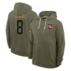 Crovyle C.Browns #8 Dillon Gabriel Player Olive Salute to Service Pullover Hoodies Limited Stitched Jerseys