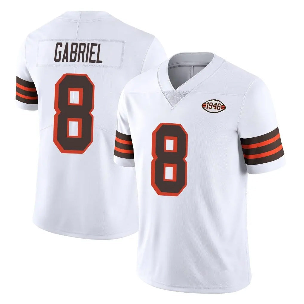 Crovyle C.Browns #8 Dillon Gabriel Player White Limited  Vapor 1946 Collection Alternate Game Stitched Jerseys