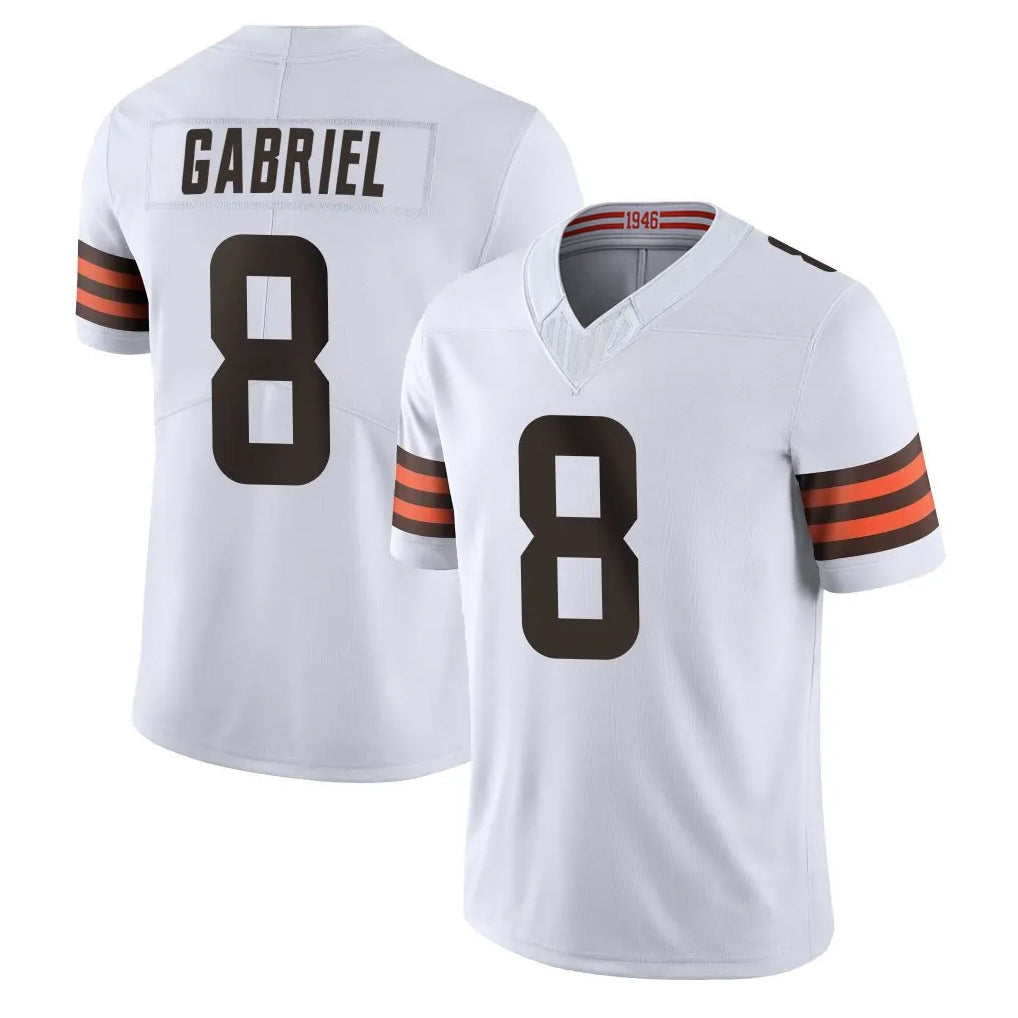 Crovyle C.Browns #8 Dillon Gabriel Player White Vapor F.U.S.E. Limited Home Game Stitched Jerseys