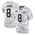 Crovyle C.Browns #8 Jared Verse Player Arctic Camo Salute to Service Limited Home Game Stitched Jerseys