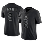 Crovyle C.Browns #8 Jared Verse Player Black Reflective Home Game Stitched Jerseys