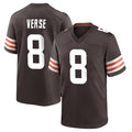 Crovyle C.Browns #8 Jared Verse Player Brown Home Game Stitched Jerseys