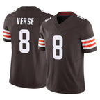 Crovyle C.Browns #8 Jared Verse Player Brown Vapor F.U.S.E. Limited Home Game Stitched Jerseys