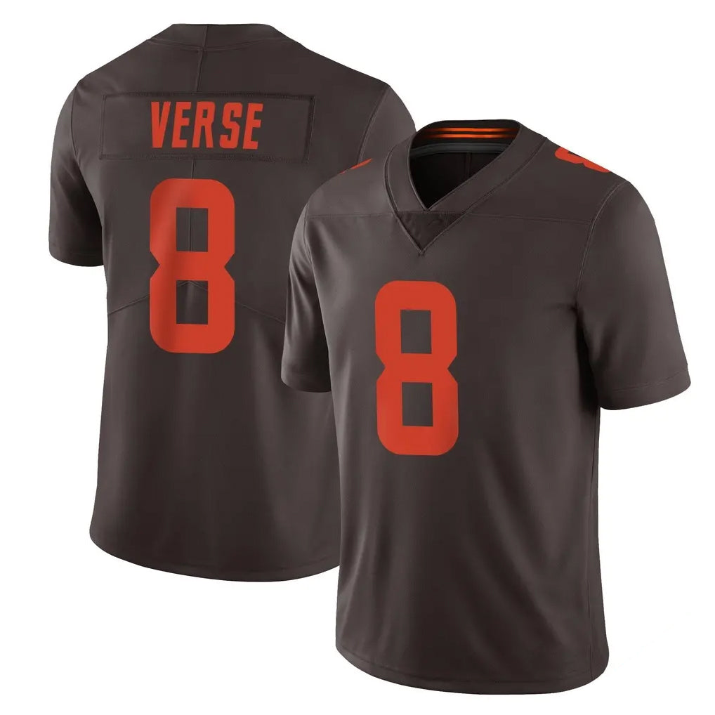 Crovyle C.Browns #8 Jared Verse Player Browns Color Rush Limited Home Game Stitched Jerseys
