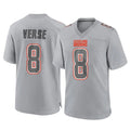 Crovyle C.Browns #8 Jared Verse Player Gray Atmosphere Fashion Game Stitched Jerseys