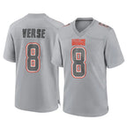 Crovyle C.Browns #8 Jared Verse Player Gray Atmosphere Fashion Game Stitched Jerseys