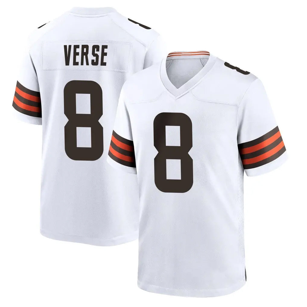 Crovyle C.Browns #8 Jared Verse Player White Home Game Stitched Jerseys