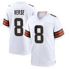 Crovyle C.Browns #8 Jared Verse Player White Home Game Stitched Jerseys
