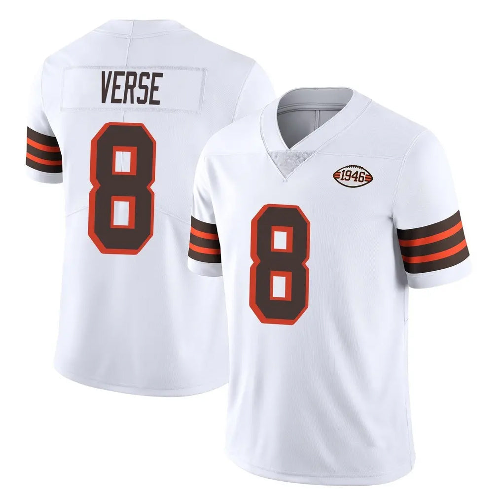 Crovyle C.Browns #8 Jared Verse Player White Limited  Vapor 1946 Collection Alternate Game Stitched Jerseys