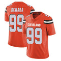 Crovyle C.Browns #99 Julian Okwara Player Orange Alternate Vapor Untouchable Limited Home Game Stitched Jerseys