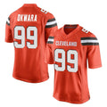 Crovyle C.Browns #99 Julian Okwara Player Orange Vapor Limited Home Game Stitched Jerseys