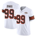 Crovyle C.Browns #99 Julian Okwara Player White Limited  Vapor 1946 Collection Alternate Game Stitched Jerseys