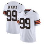 Crovyle C.Browns #99 Julian Okwara Player White Vapor Untouchable Limited Home Game Stitched Jerseys