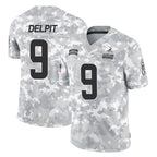 Crovyle C.Browns #9 Grant Delpit Player Arctic Camo Salute to Service Limited Home Game Stitched Jerseys