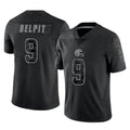 Crovyle C.Browns #9 Grant Delpit Player Black Reflective Home Game Stitched Jerseys