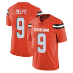 Crovyle C.Browns #9 Grant Delpit Player Orange Alternate Vapor Untouchable Limited Home Game Stitched Jerseys