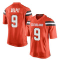 Crovyle C.Browns #9 Grant Delpit Player Orange Home Game Stitched Jerseys