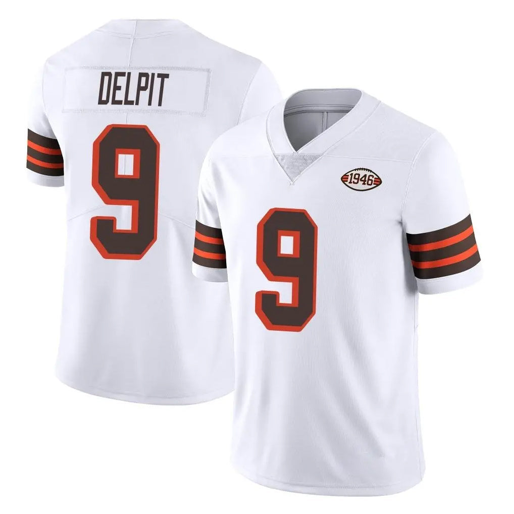 Crovyle C.Browns #9 Grant Delpit Player White Limited  Vapor 1946 Collection Alternate Game Stitched Jerseys